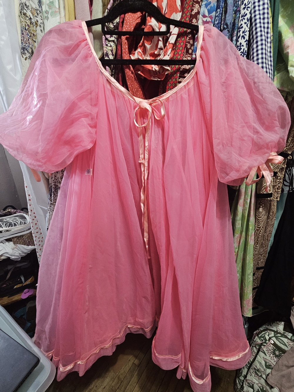 Vintage Rovel of California Sheer Peignoir Set